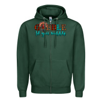 Sports Green gobble til you wobble Zipper Hoodie - JahusDesignShop
