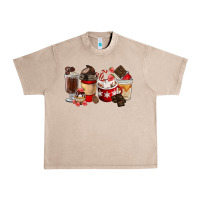 French Oak Chocolate Love Coffee Cups Urban Heavy Tee - FaDigitalArtStudio