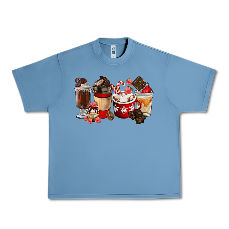 Chocolate Love Coffee Cups Urban Heavy Tee by FaDigitalArtStudio | Teevron