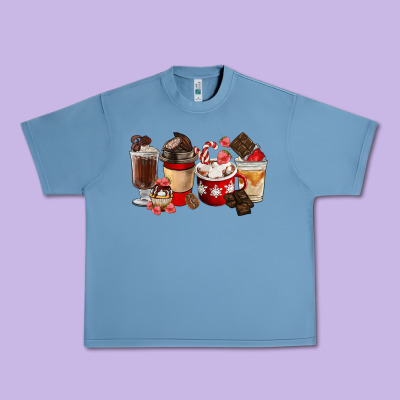 Chocolate Love Coffee Cups Urban Heavy Tee Designed By Fadigitalartstudio
