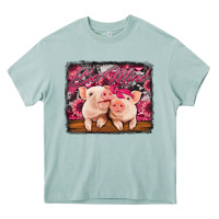 Arona be mine valentine's day pigs Heavy Core Tee - Jasminsmagicworld