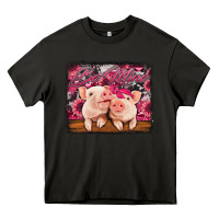 Asphalt be mine valentine's day pigs Heavy Core Tee - Jasminsmagicworld