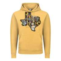 Vintage Mustard Happy Easter Texas Vintage Hoodie - CowhideDigitalArt
