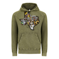 Vintage Olive Happy Easter Texas Vintage Hoodie - CowhideDigitalArt