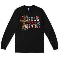 Black jesus is my valentine Long Sleeve Tee - CowhideDigitalArt