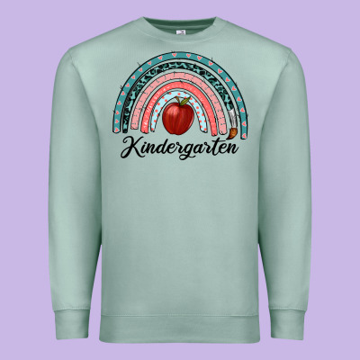 Kindergarten Rainbow Premium Sweatshirt Designed By Ranaportraitstore