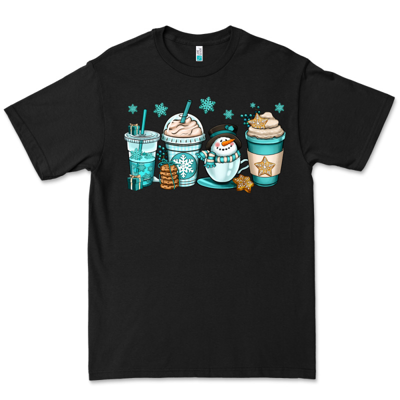 Winter Coffee Cups Premium Tee by OliviaCreatesArt | Teevron