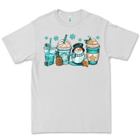 Dove Grey winter coffee cups Premium Tee - OliviaCreatesArt