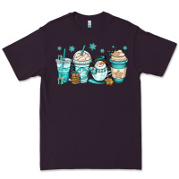 Plum winter coffee cups Premium Tee - OliviaCreatesArt