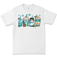 White winter coffee cups Premium Tee - OliviaCreatesArt