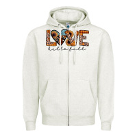 Oatmeal Heather hello fall love Zipper Hoodie - JahusDesignShop