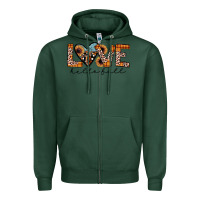 Sports Green hello fall love Zipper Hoodie - JahusDesignShop