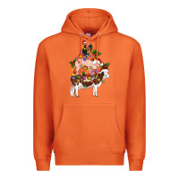 Carrot stacked christmas farm animals Premium Hoodie - Artiststas