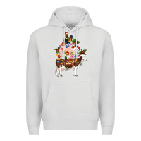 Dove Grey stacked christmas farm animals Premium Hoodie - Artiststas