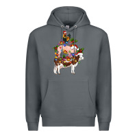 Rock stacked christmas farm animals Premium Hoodie - Artiststas