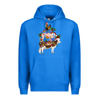 True Royal stacked christmas farm animals Premium Hoodie - Artiststas