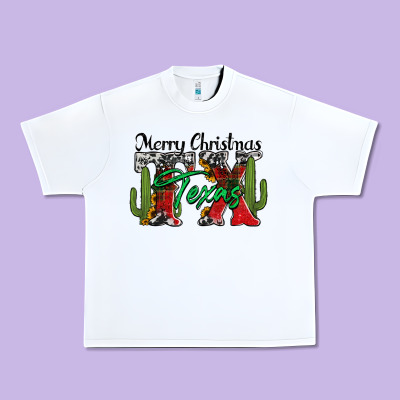 Merry Christmas Tx Texas Urban Heavy Tee Designed By Jasminsmagicworld