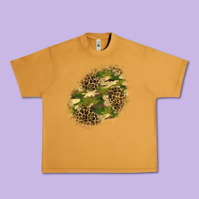 Camouflage And Leopard Patch  5 Urban Heavy Tee Designed By Bundleandbundleshop