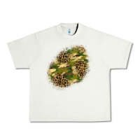 Pistachio camouflage and leopard patch  5 Urban Heavy Tee - BundleAndBundleShop