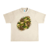 Sandshell camouflage and leopard patch  5 Urban Heavy Tee - BundleAndBundleShop
