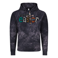 Cloud Black Happy Easter Vintage Hoodie - CowhideDigitalArt