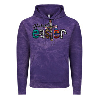 Cloud Purple Happy Easter Vintage Hoodie - CowhideDigitalArt