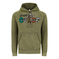 Vintage Olive Happy Easter Vintage Hoodie - CowhideDigitalArt