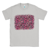 Moon Dust pink glitter leopard with heart background Classic Tee - OliviaCreatesArt