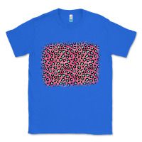 True Royal pink glitter leopard with heart background Classic Tee - OliviaCreatesArt