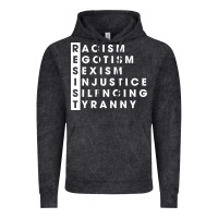 Vintage Black resist   political resistance Vintage Hoodie - baoMotion