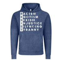 Vintage Denim resist   political resistance Vintage Hoodie - baoMotion
