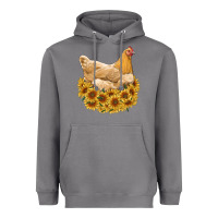 Storm chicken with sunflowers Heavyweight Hoodie - RanaPortraitStore