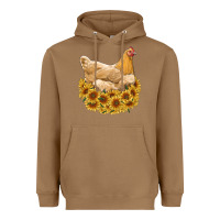 Toasted Coconut chicken with sunflowers Heavyweight Hoodie - RanaPortraitStore