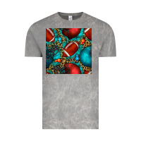 Cloud Rock american football helmet with leopard and gemstone Vintage Tee - BundleAndBundleShop