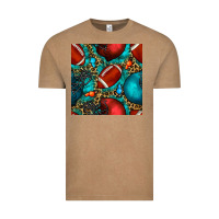 American Football Helmet With Leopard And Gemstone Vintage Tee | Teevron