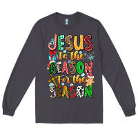 Smoke jesus is the reason for the season Long Sleeve Tee - CowhideDigitalArt