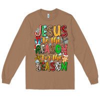 Toasted Coconut jesus is the reason for the season Long Sleeve Tee - CowhideDigitalArt