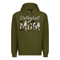 Army Green volleyball  mom Premium Hoodie - Jasminsmagicworld