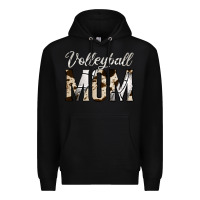 Black volleyball  mom Premium Hoodie - Jasminsmagicworld