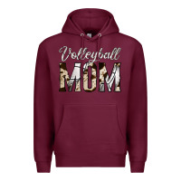 Burgundy volleyball  mom Premium Hoodie - Jasminsmagicworld