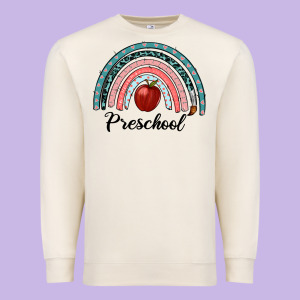 Preschool Rainbow Premium Sweatshirt Designed By Ranaportraitstore