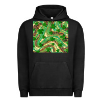 Pigment Black St. Patrick's Day Shamrock Leopard Urban Hoodie - RanaPortraitStore
