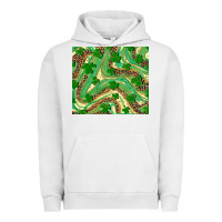 Pigment Lunar Rock St. Patrick's Day Shamrock Leopard Urban Hoodie - RanaPortraitStore