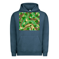 Pigment Midnight Navy St. Patrick's Day Shamrock Leopard Urban Hoodie - RanaPortraitStore