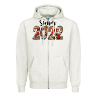 Oatmeal Heather senior 2022 western Zipper Hoodie - JahusDesignShop