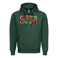 Sports Green senior 2022 western Zipper Hoodie - JahusDesignShop
