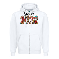 White senior 2022 western Zipper Hoodie - JahusDesignShop