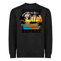 Black sunrise sunburn sunset repeat Heavyweight Sweatshirt - JahusDesignShop