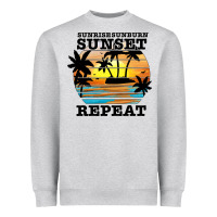 Heather Grey sunrise sunburn sunset repeat Heavyweight Sweatshirt - JahusDesignShop