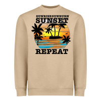 Mushroom sunrise sunburn sunset repeat Heavyweight Sweatshirt - JahusDesignShop